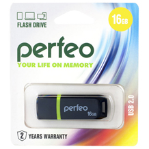 Perfeo USB 16GB Е01 Black